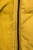 Mustard yellow puffer jacket for autumn/winter