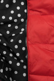 Red/polka dot reversible jacket