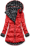 Red/polka dot reversible jacket