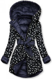Dark blue/polka dot reversible jacket