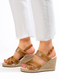 Beige Women's Sandals BIG STAR
