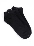 Low women's black socks - three-pack