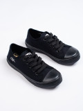 Children's canvas sneakers black