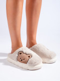 Beige women's slippers BEAR