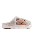 Beige women's slippers BEAR