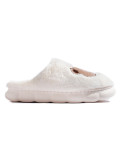 White fur slippers TEDDY