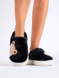 Black women's slippers BEAR