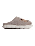 Dark beige fur slippers TEDDY