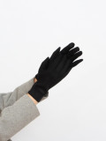Black warm ladies' gloves