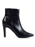 Elegant women's black ankle boots