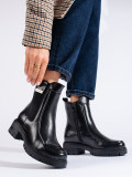 Ankle chelsea boots with a thick heel