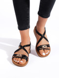 Black Sandals with Thick Sole