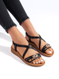 Black Sandals with Thick Sole