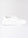 White Women's Leather Sports Shoes