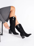 Black Suede Ankle Boots