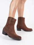 Brown Leather Ankle Boots Sergio Leone