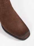 Brown Leather Ankle Boots Sergio Leone