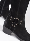 Black Leather Cowboy Boots Sergio Leone