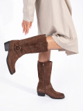 Brown Leather Cowboy Boots Sergio Leone