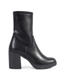 Black Ankle Boots on Heel by Sergio Leone