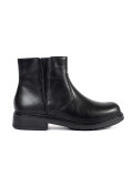 Black Leather Ankle Boots Sergio Leone