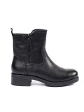 Black Leather Ankle Boots Sergio Leone