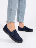Navy Slip-On Sneakers