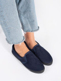 Navy Slip-On Sneakers