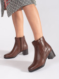 Brown Heeled Ankle Boots Sergio Leone