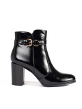Black Patent Ankle Boots with Heel Sergio Leone