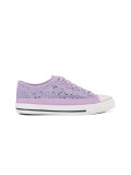 Purple Perforated Sneakers