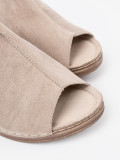 Beige Women's Platform Slippers