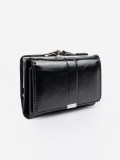Elegant Black Wallet in Eco-Leather