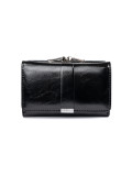 Elegant Black Wallet in Eco-Leather