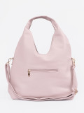 Pink Perforated Shoulder Bag