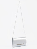 Silver Clutch with Chain