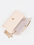 Light Beige Clutch with Chain
