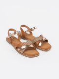Brown Sandals with Flat Sole by Sergio Leone