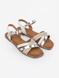 White Flat Sandals by Sergio Leone
