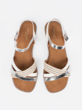 White Flat Sandals by Sergio Leone