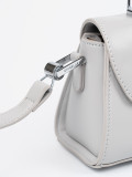 Gray Small Handbag with Handle