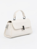 Light Beige Small Handbag with Handle