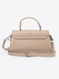 Beige Small Handbag with Handle