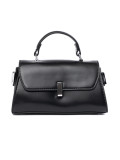 Elegant Black Handbag with Strap