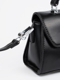 Elegant Black Handbag with Strap
