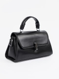 Elegant Black Handbag with Strap
