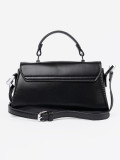 Elegant Black Handbag with Strap