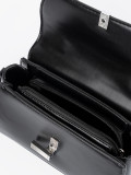 Elegant Black Handbag with Strap