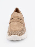 Beige Loafers with Thick Sole