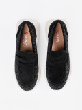 Black Loafers with Thick Sole